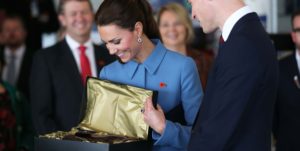 giving a gift to kate middleton