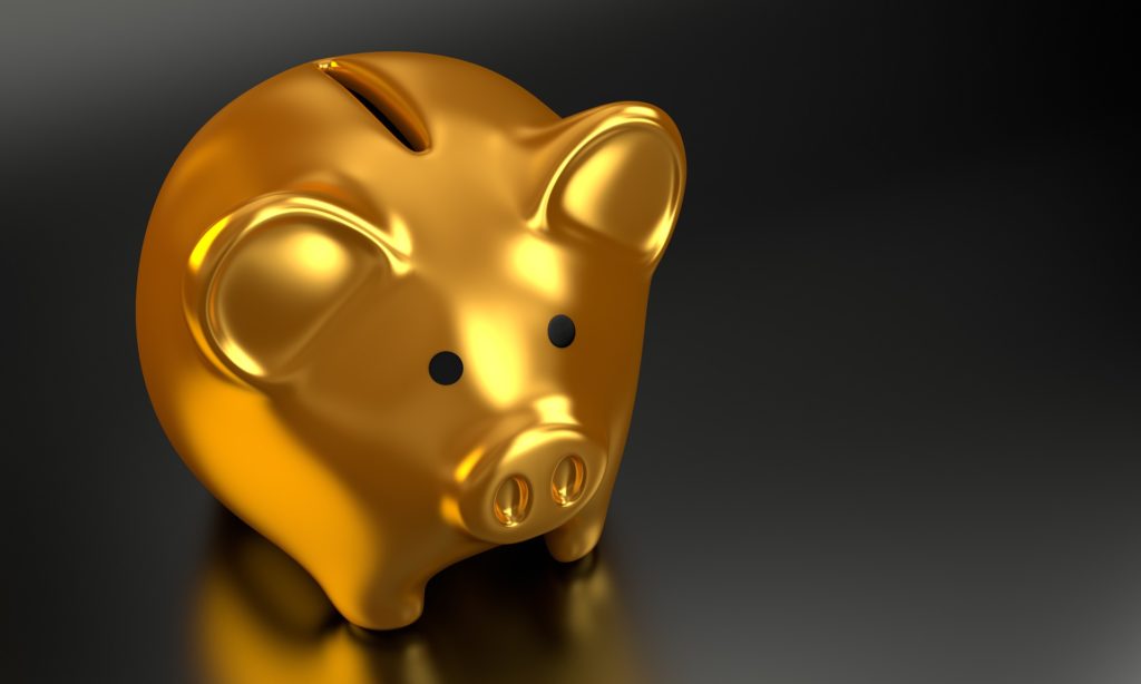 Gold Piggy Bank Banking Recruiters