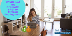 working from home with money bags