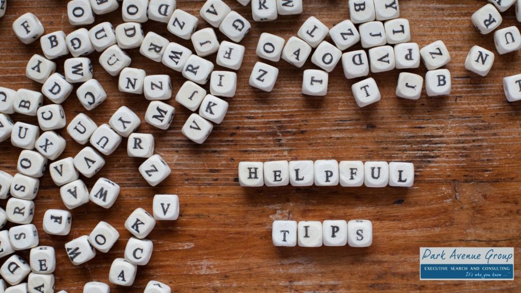 letters spread out on a table saying helpful tips